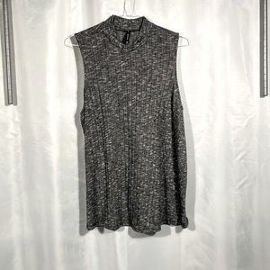Sleeveless Mock Turtleneck